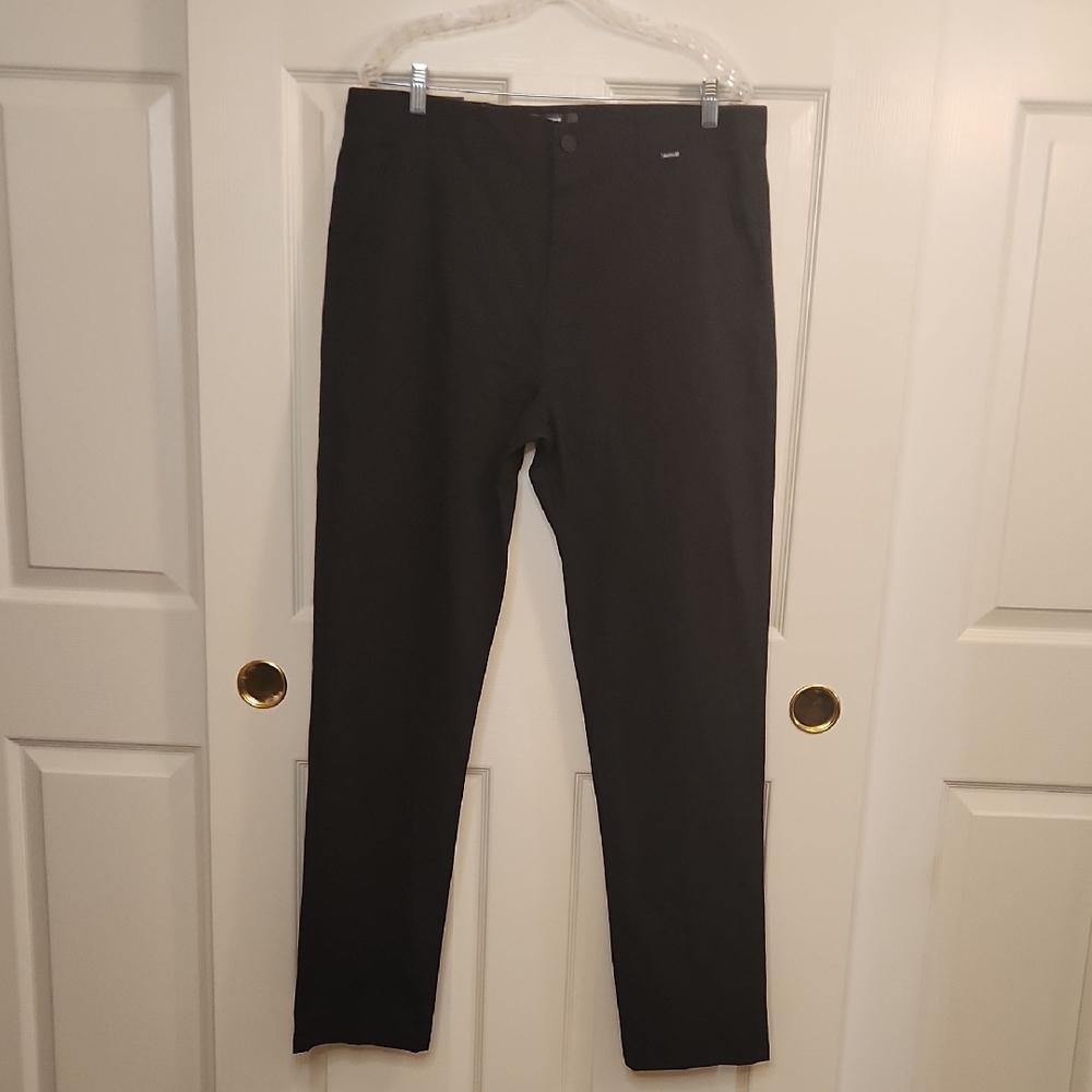 NWT Hurley Men's Black Slim Fit Worker Icon Pant Size 34x34 - Picture 3 of 16